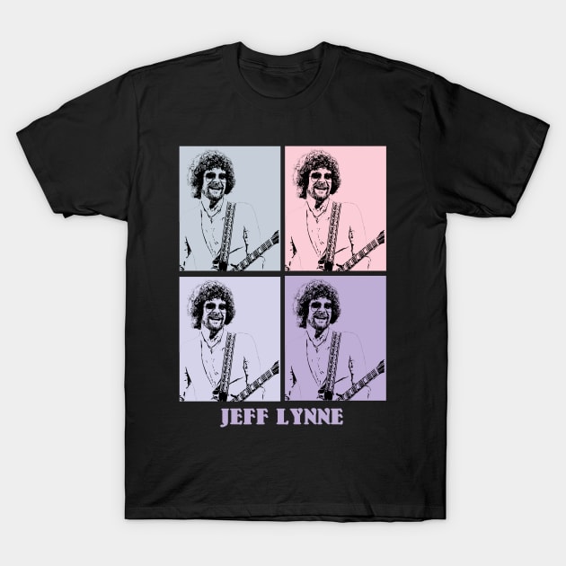 Jeff Lynne Guitar Pop Art T-Shirt by KERIKIL